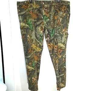 Camo Cargo Pants Mens 6 pocket Timber Camouflage Deer Duck Hunting 56 W adj